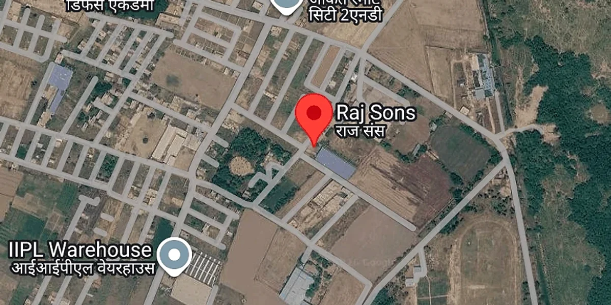 Static map preview for Raj Sons address in Dadri, Uttar Pradesh